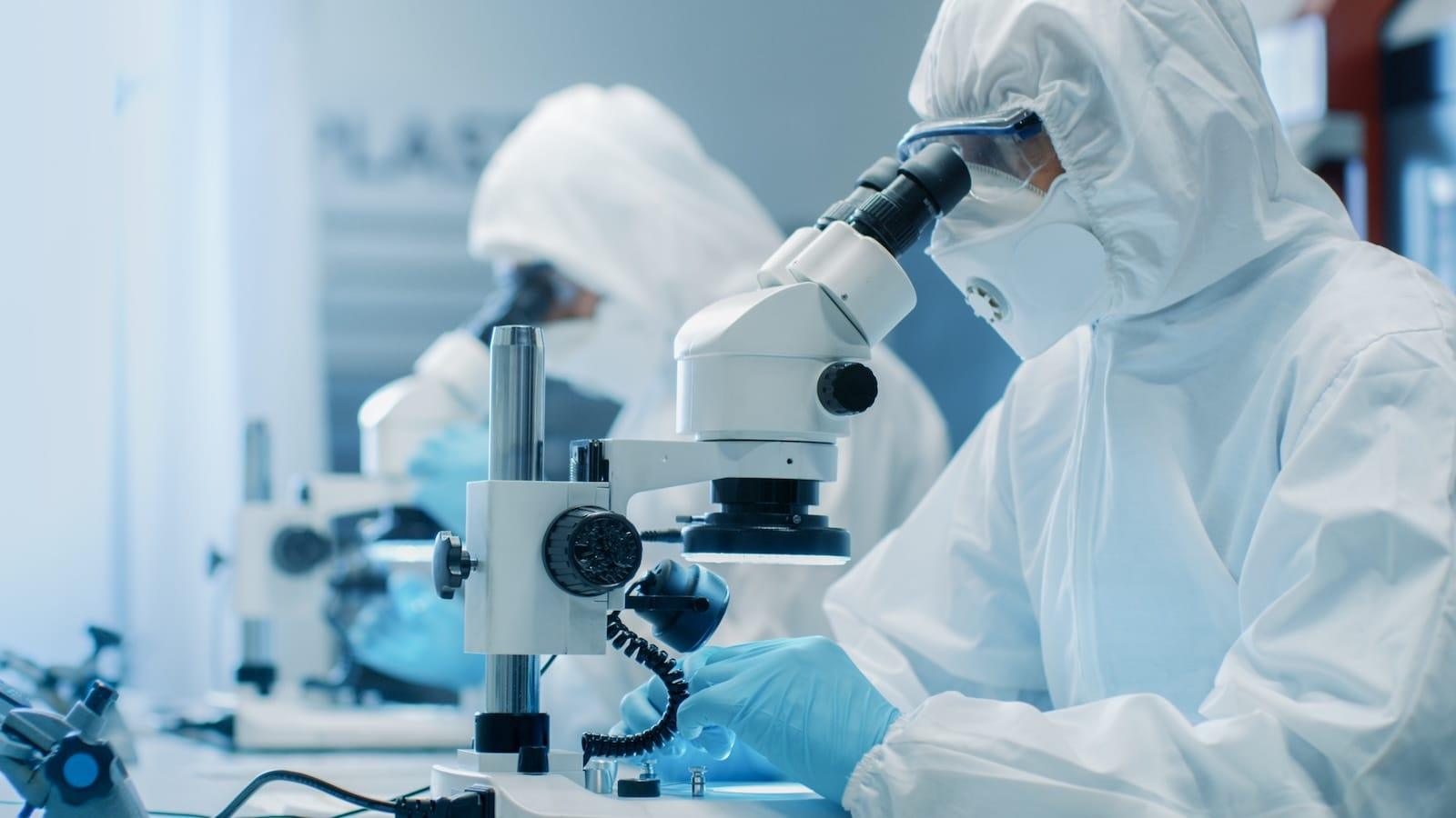 Biotechnology laboratory environment requiring tamper-evident seals for sample integrity