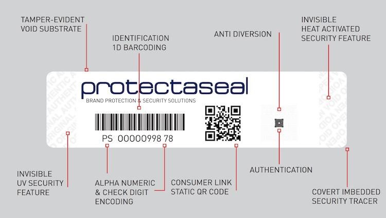 Specification-grade tamper-evident security label for regulated industry applications